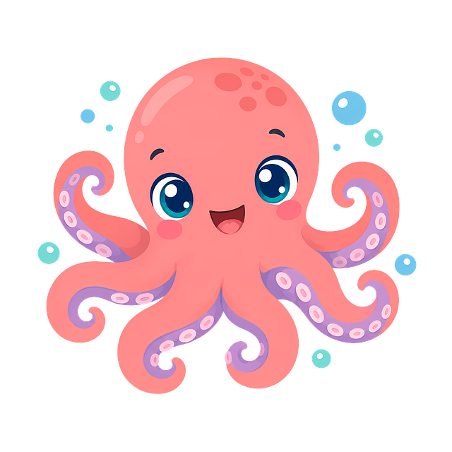 Free octopus cute octopus sea creature illustration