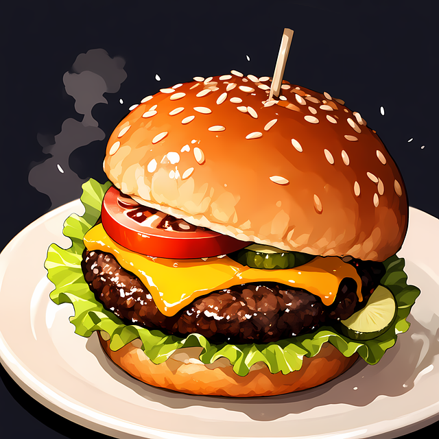 Free Hamburger Burger illustration and picture