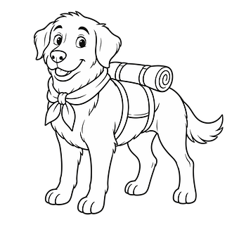Free Dog Drawing illustration and picture
