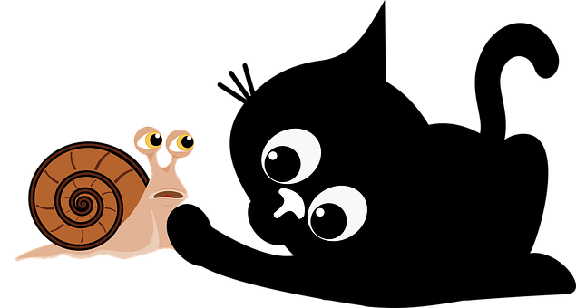 이모티콘, 달팽이, 눈, 만화, 재미있는, 웃고있는, 표현, 귀여운