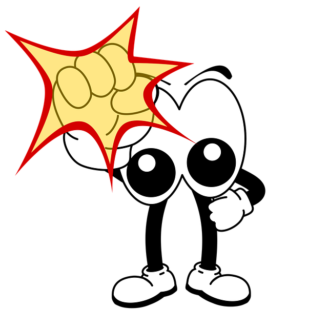 Free cartoon fist cartoon character vector