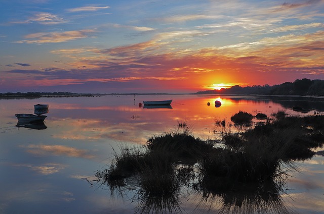 Sonnenuntergang, Wasserspiegelung