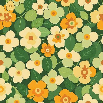 Free Flowers Pattern illustration and picture