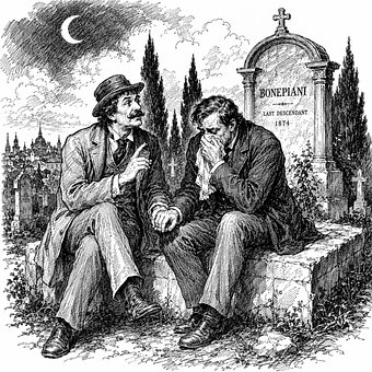Cimitir, Durere, Piatră Funerară, Lună