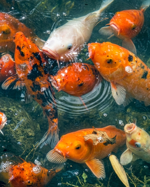 Free Japanese Koi Pond photo and picture