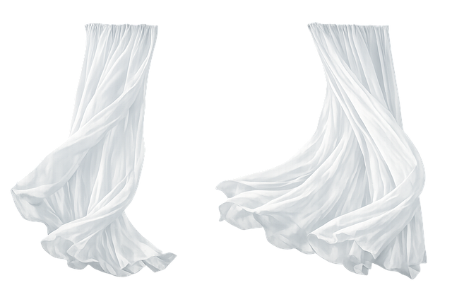 Free curtain bedroom window illustration