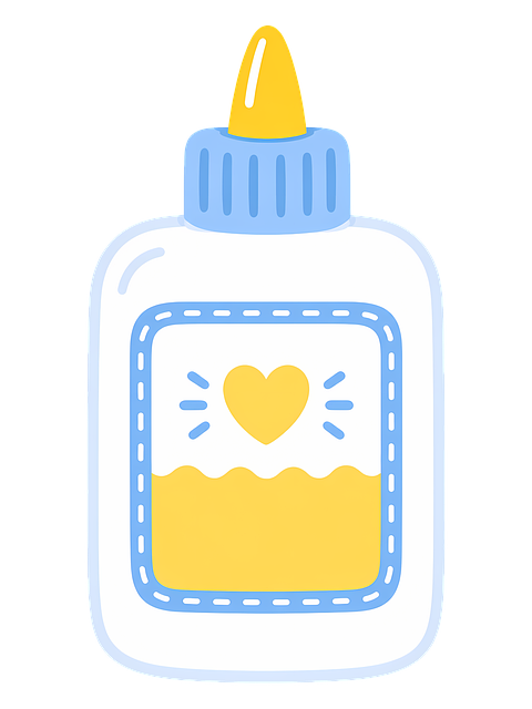 Free glue bottle school glue craft supplies illustration