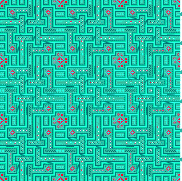 Behang, Geometrisch Patroon