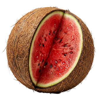 Coco, Melancia, Híbrido, Fresco, Fruta