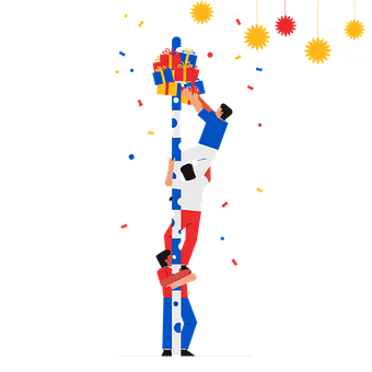 Panjat Pinang, Dia Da Independência