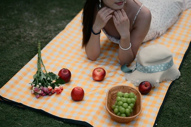 Free Picnic Apples photo and picture