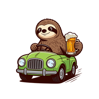 Free Sloth Car photo and picture