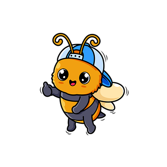 Free Bee Cartoon illustration and picture