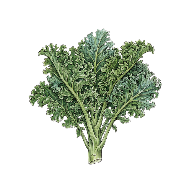 Free spinach leaves bundle illustration