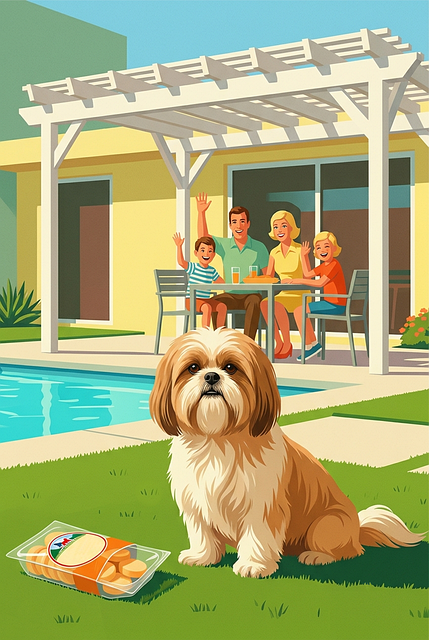 Free Dog Summer illustration and picture