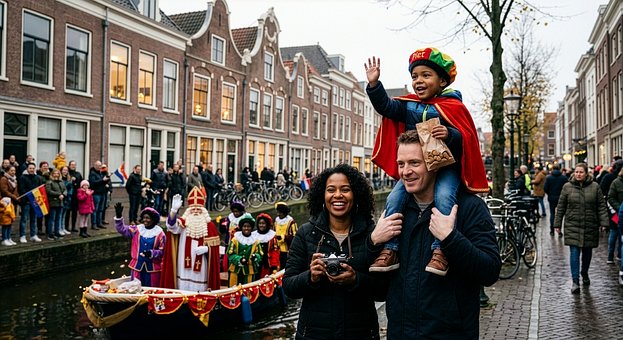 Festival, Parade, Kind, Schulter