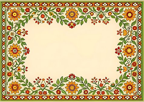 Free Floral Frame Vintage Design illustration and picture