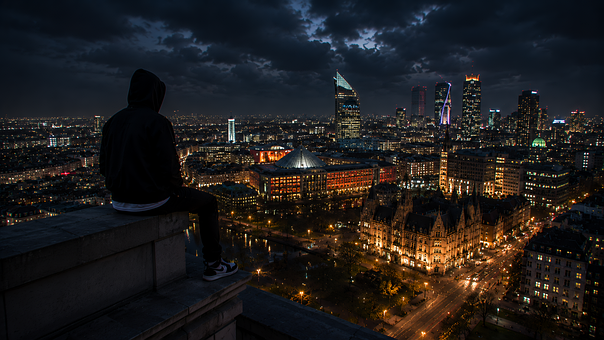 Stadtlandschaft, Nachtfotografie