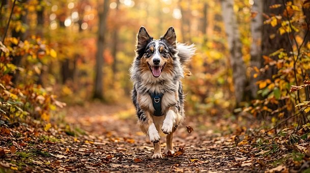 Free Dog Running International Dog Day illustration and picture