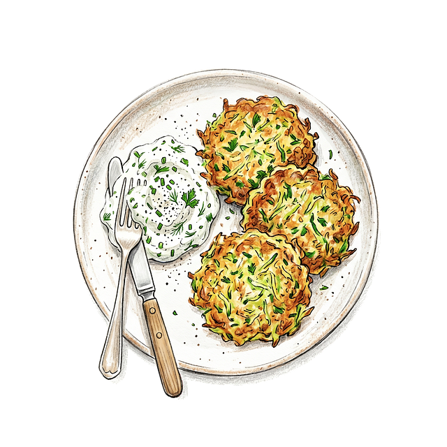 Free dish potato pancake fried illustration