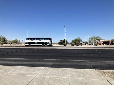 Doppeldeckerbus, Straße, Las Vegas