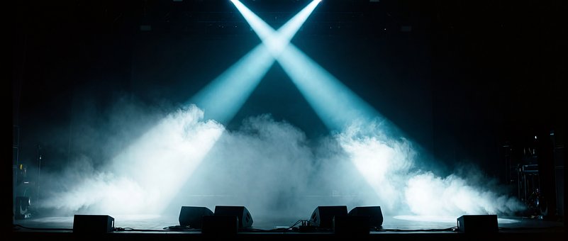 Scene, Lys, Tåge, Koncert, Teater