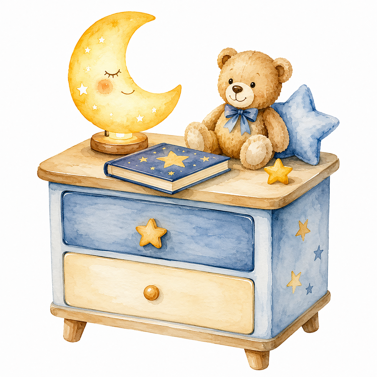 Download free HD stock image of Children'S Room Teddy Bear Free children's room teddy bear table lamp illustration