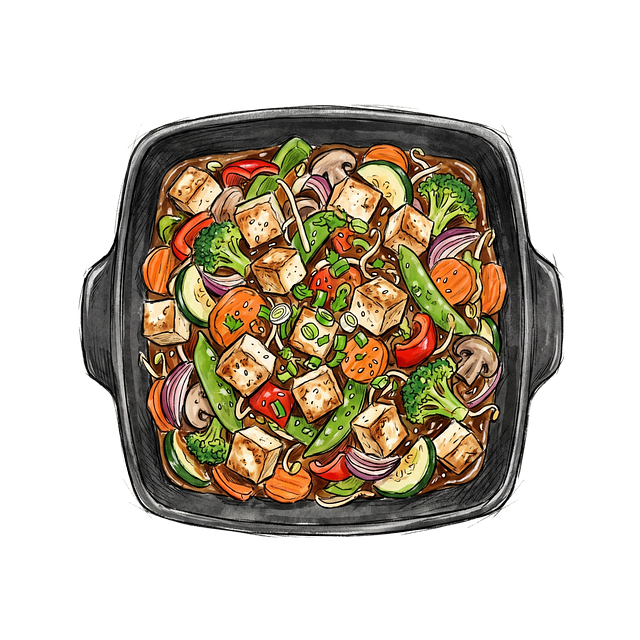 Free restaurant broccoli carrot illustration