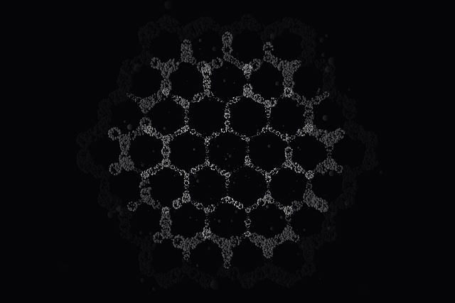 Free grid hexagon symmetry illustration