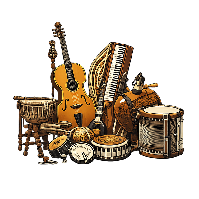 Free traditional instruments musical instruments folk music illustration