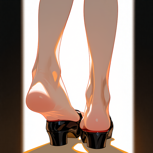 Free Wide Heel Female Fashion illustration and picture