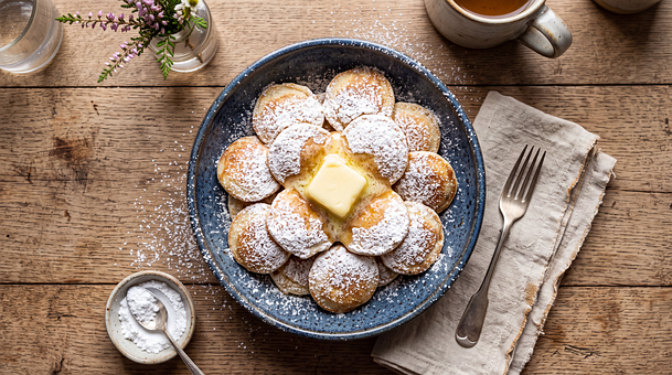Poffertjes, Holländische Pfannkuchen