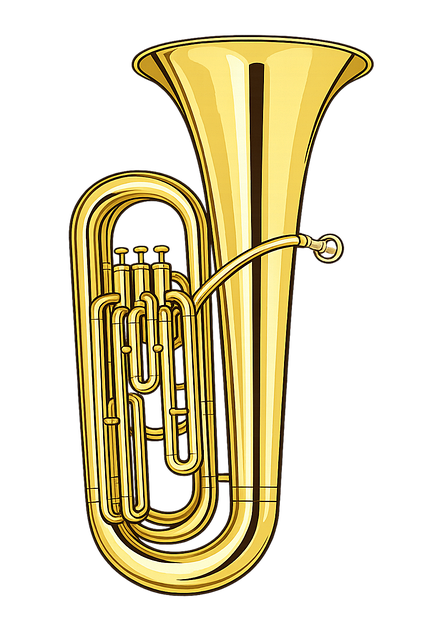 Free euphonium brass instrument musical instrument vector