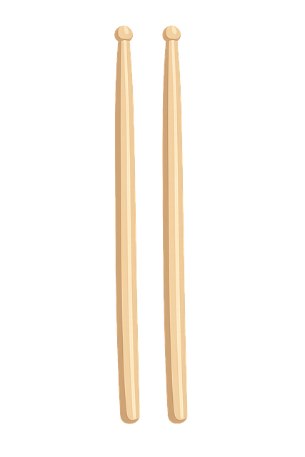 Free drumsticks percussion musical instrument vector