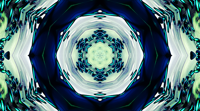 Free kaleidoscopic pattern geometric illustration