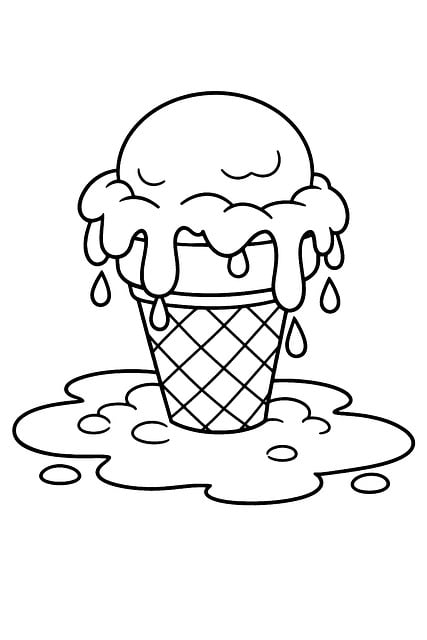 Free Ice Cream Melted photo and picture