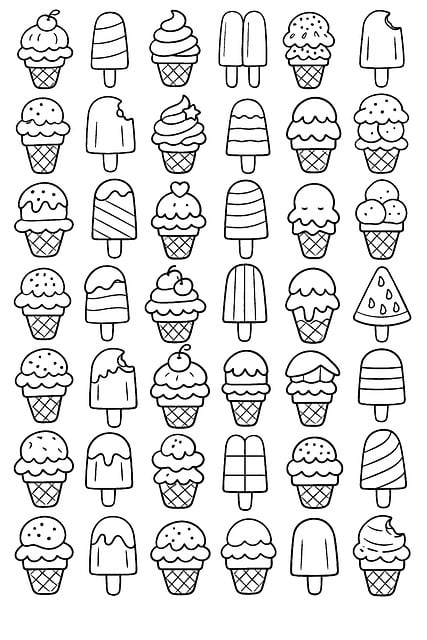 Free Ice Cream Cartoon photo and picture