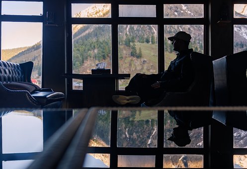 Kunst, Silhouette, Spiegelung