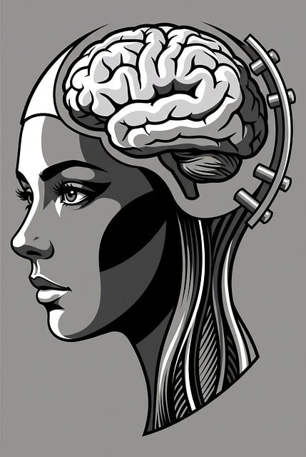 Free cyborg robot artificial intelligence illustration