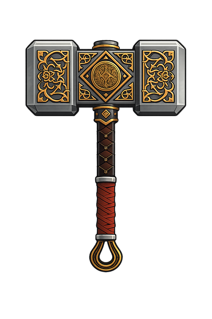 Free war hammer fantasy hammer battle hammer vector