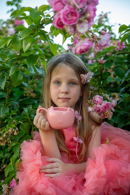 Rosa, Menina, Natureza, Criança
