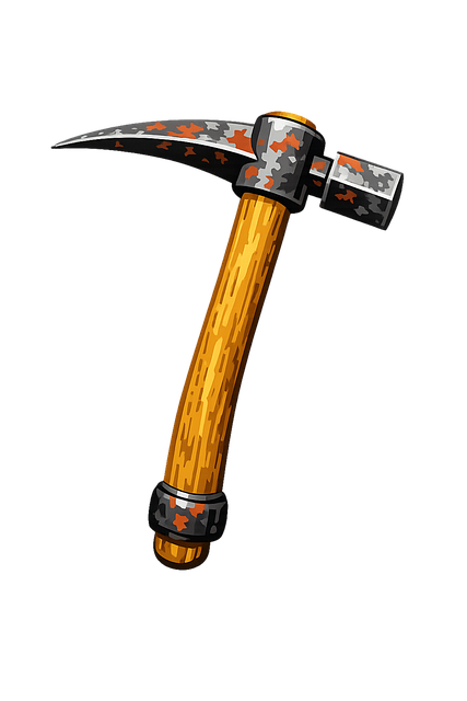 Free Pickaxe Construction Tool vector and picture