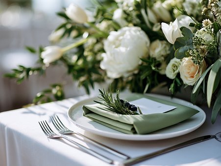 Vajilla, Recepción De Boda