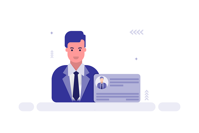 Free businessman profile id card vector