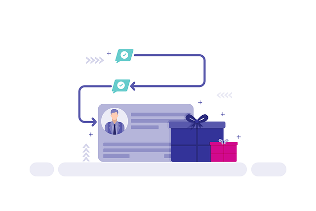 Free profile reward loyalty vector