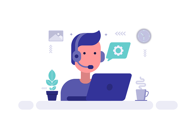 Free customer service support headset illustration