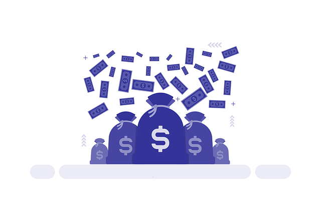 Free money wealth savings vector