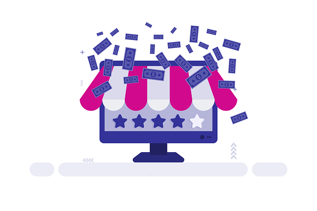 Free ecommerce online shopping revenue vector