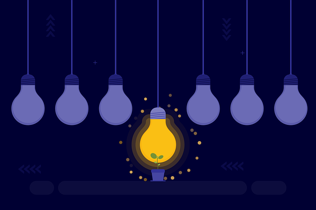 Free lightbulb growth innovation vector