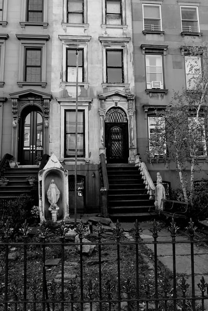 Free Townhouse Black And White Photo photo and picture